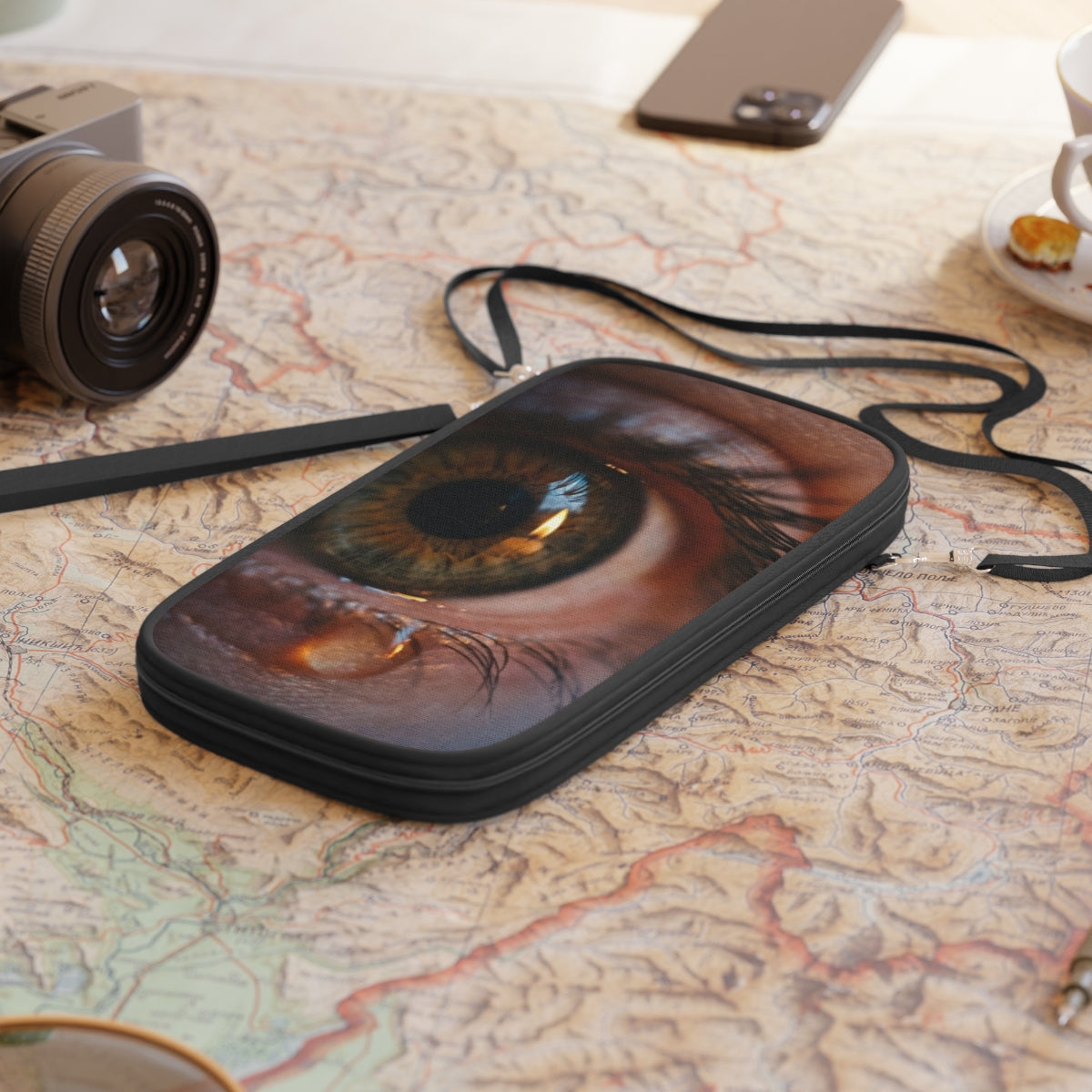 Passport Wallet - Luminous Tear Art