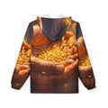 Men's Windbreaker Jacket with Harvest Wheat Art