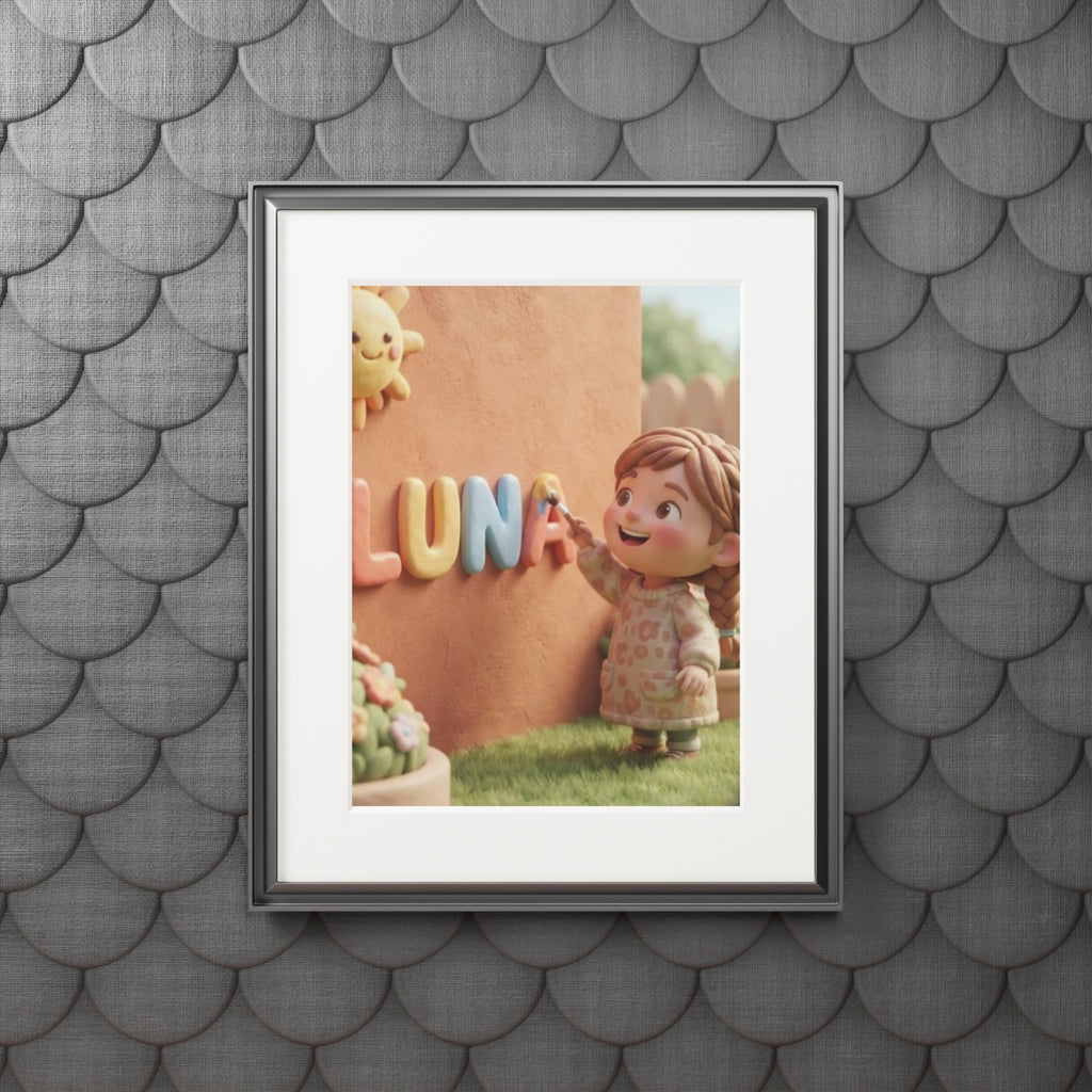 Fine Art Print - Luna Sunshine Passepartout — Portrait... |...