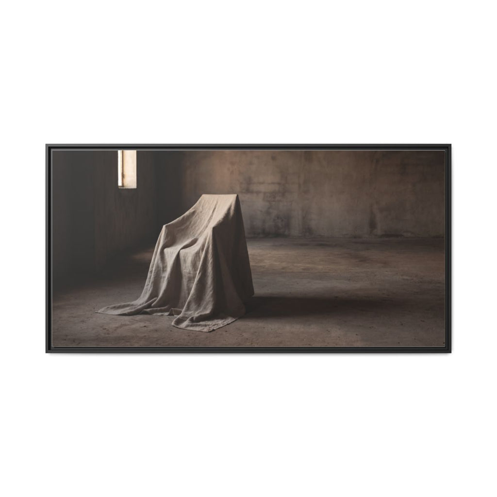 Framed Matte Canvas - Wabi-Sabi Silhouette Art — Black / 1.25"