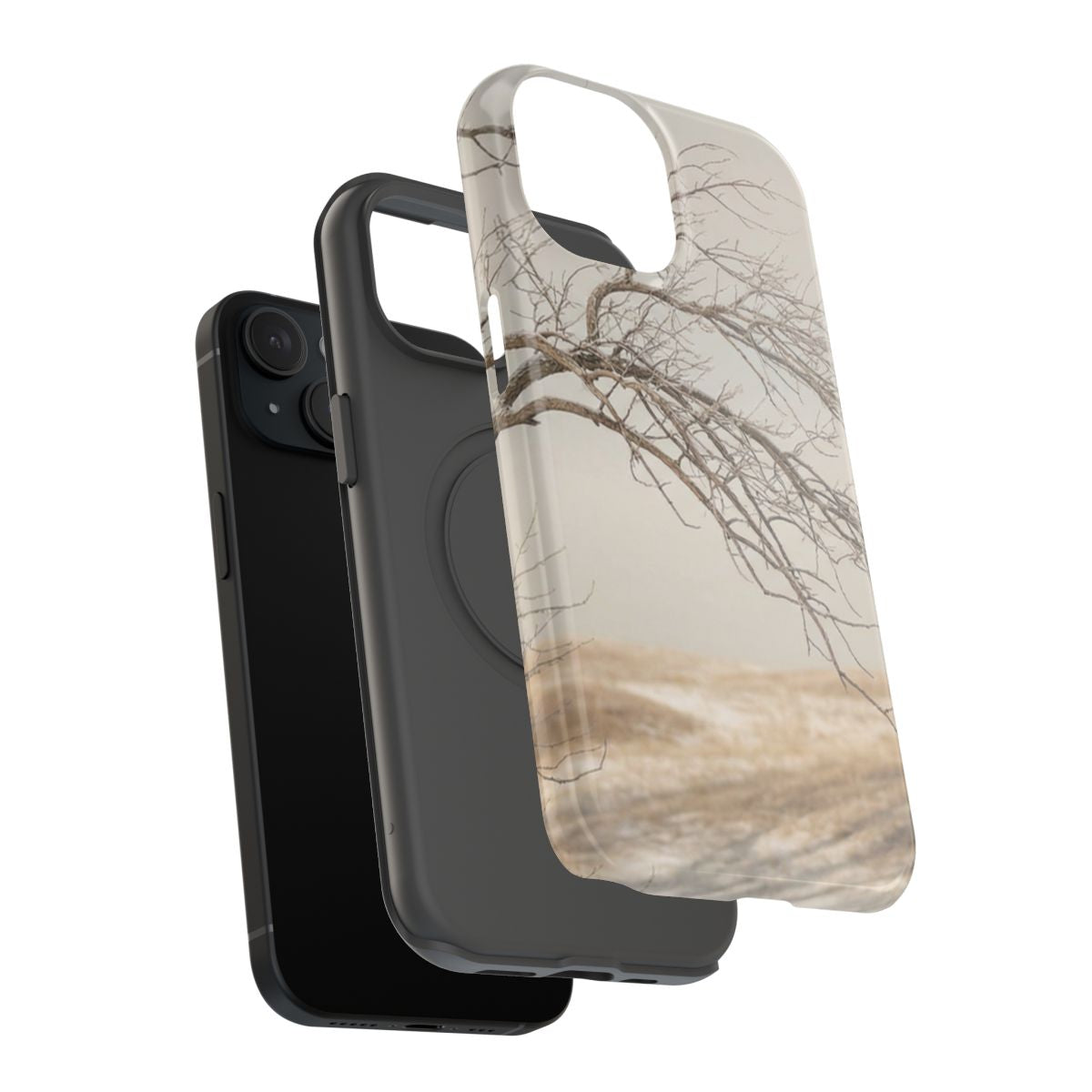 Impact-Resistant Cases - Tough Phone Case - Winter Tree Vibe— sizes part 1/2