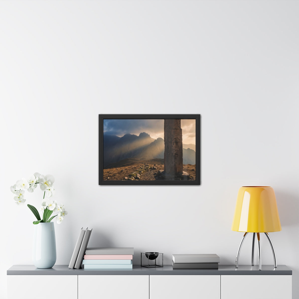 Framed Posters - Mystic Monolith Ancient Persian Mountain......
