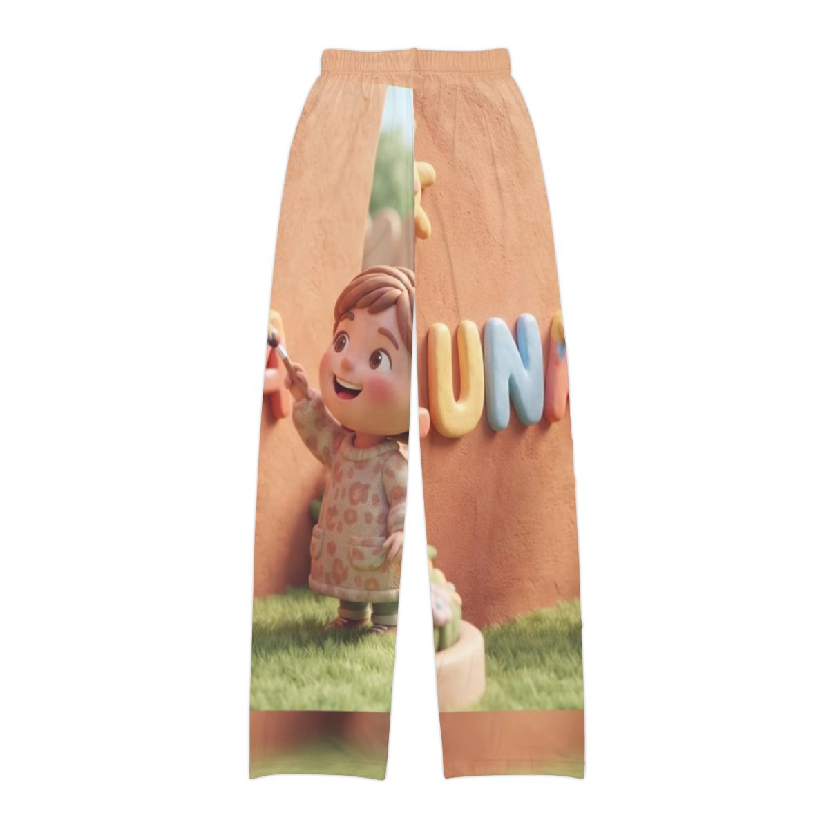 Kids Lounge Pants - Luna Clay Sunshine | Echovira Gallery