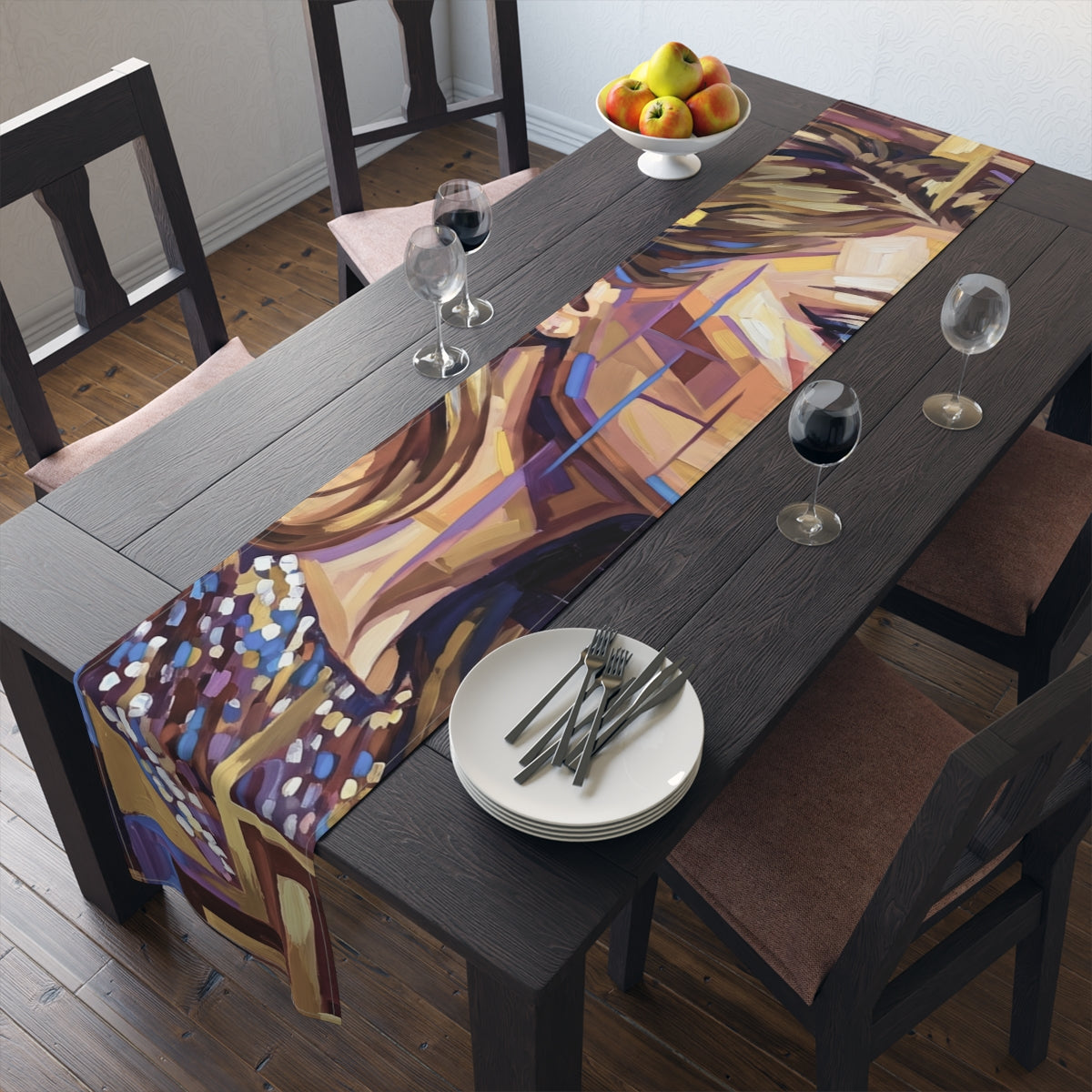 Table Runner - Shattered Elegance | Echovira Gallery