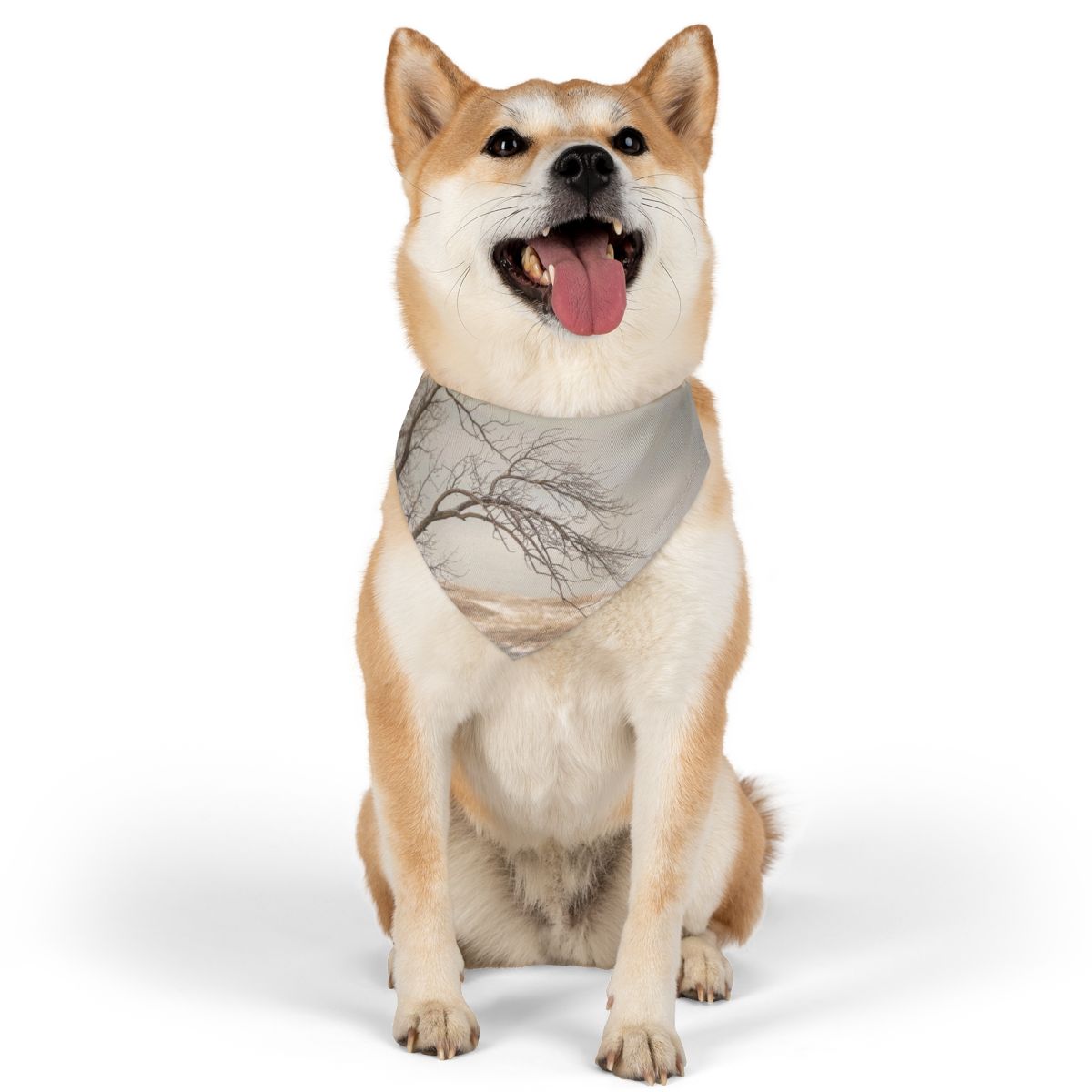 Pet Bandana Collar - Winter Branch Solitude Landscape |...