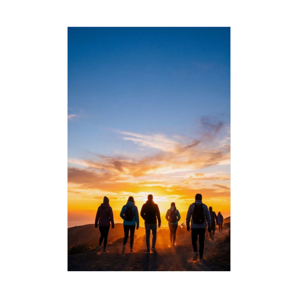 Matte Vertical Poster - Sunset Ridge (8×10 & 36×54) |...