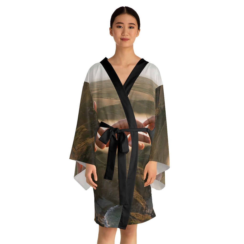 Long Sleeve Kimono Robe - The Infinite Touch | Ethereal... |...