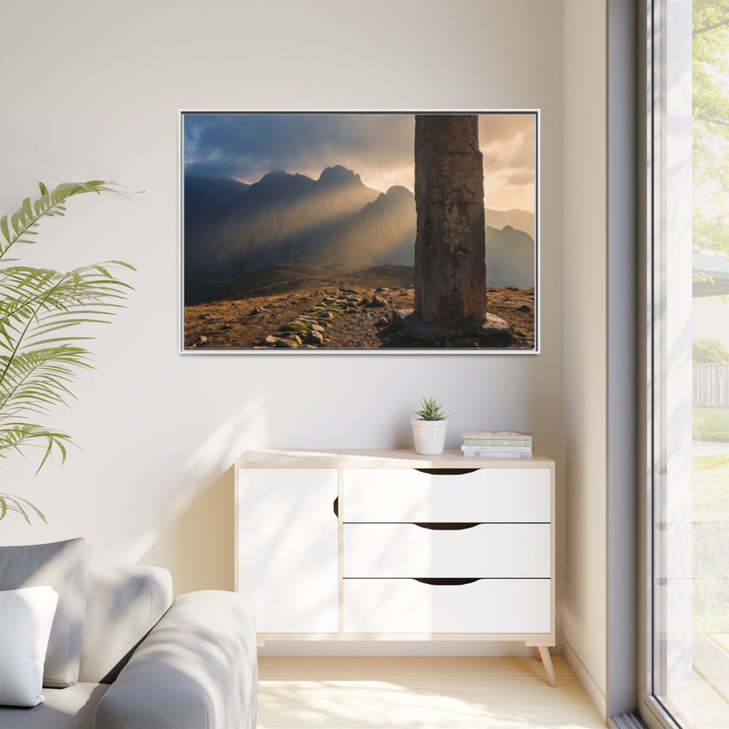 Matte Canvas, Framed - Mystic Monolith Ancient Persian... |...