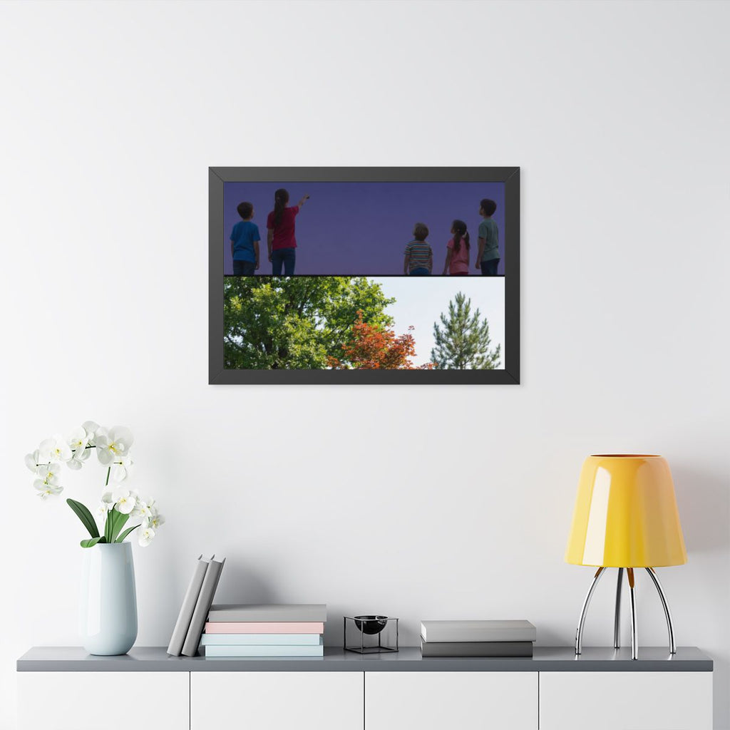 Framed Horizontal Poster - Stardust & Forest Discovery —......