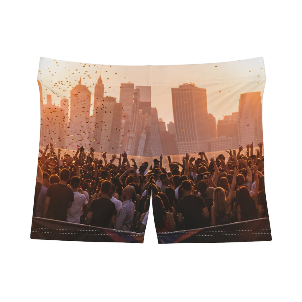 Women's Shorts - City Lights Festival | Echovira Gallery