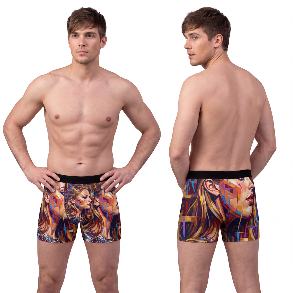 Men's Boxer Briefs - Shattered Elegance | Echovira Gallery