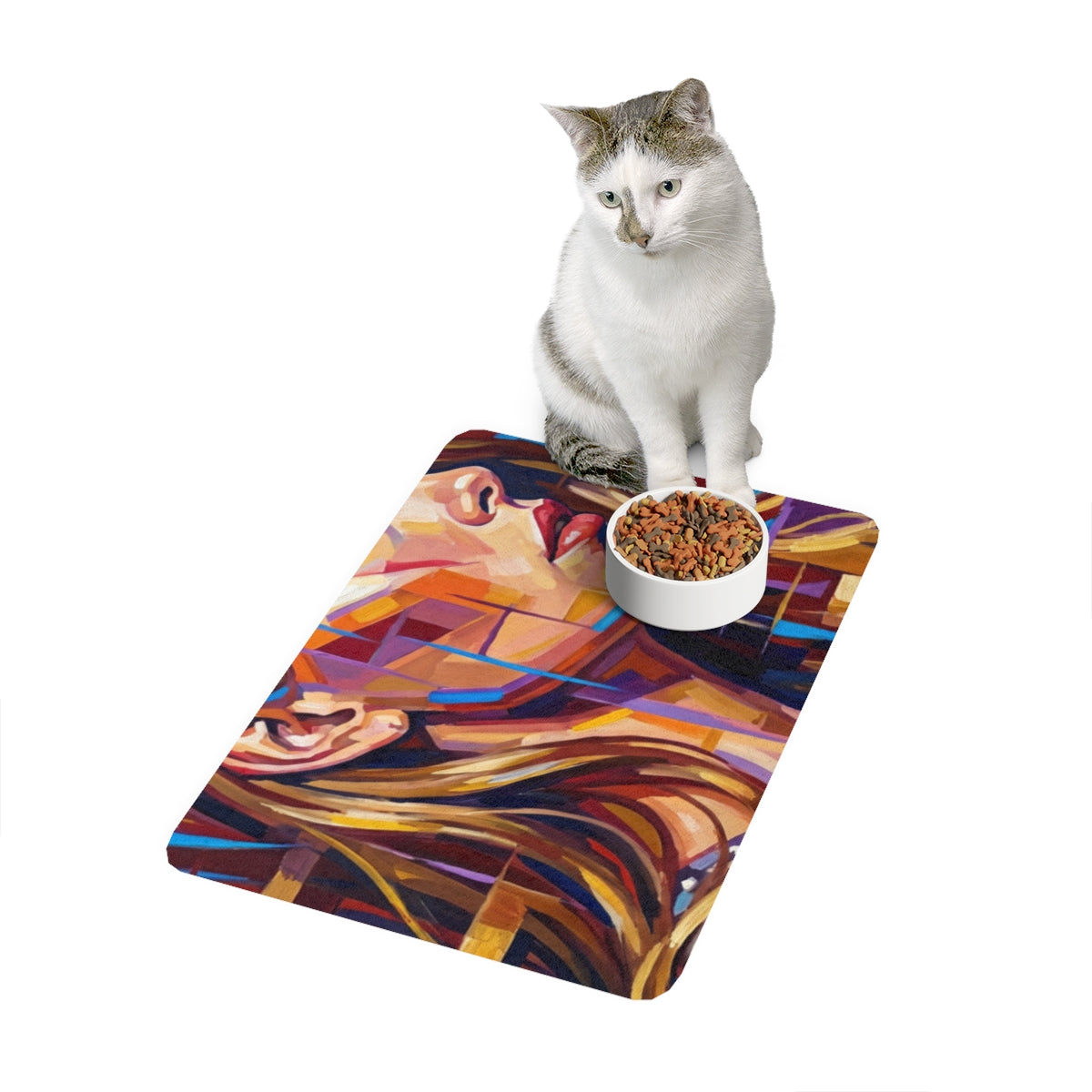 Pet Food Mat (12x18) - Shattered Elegance | Echovira Gallery