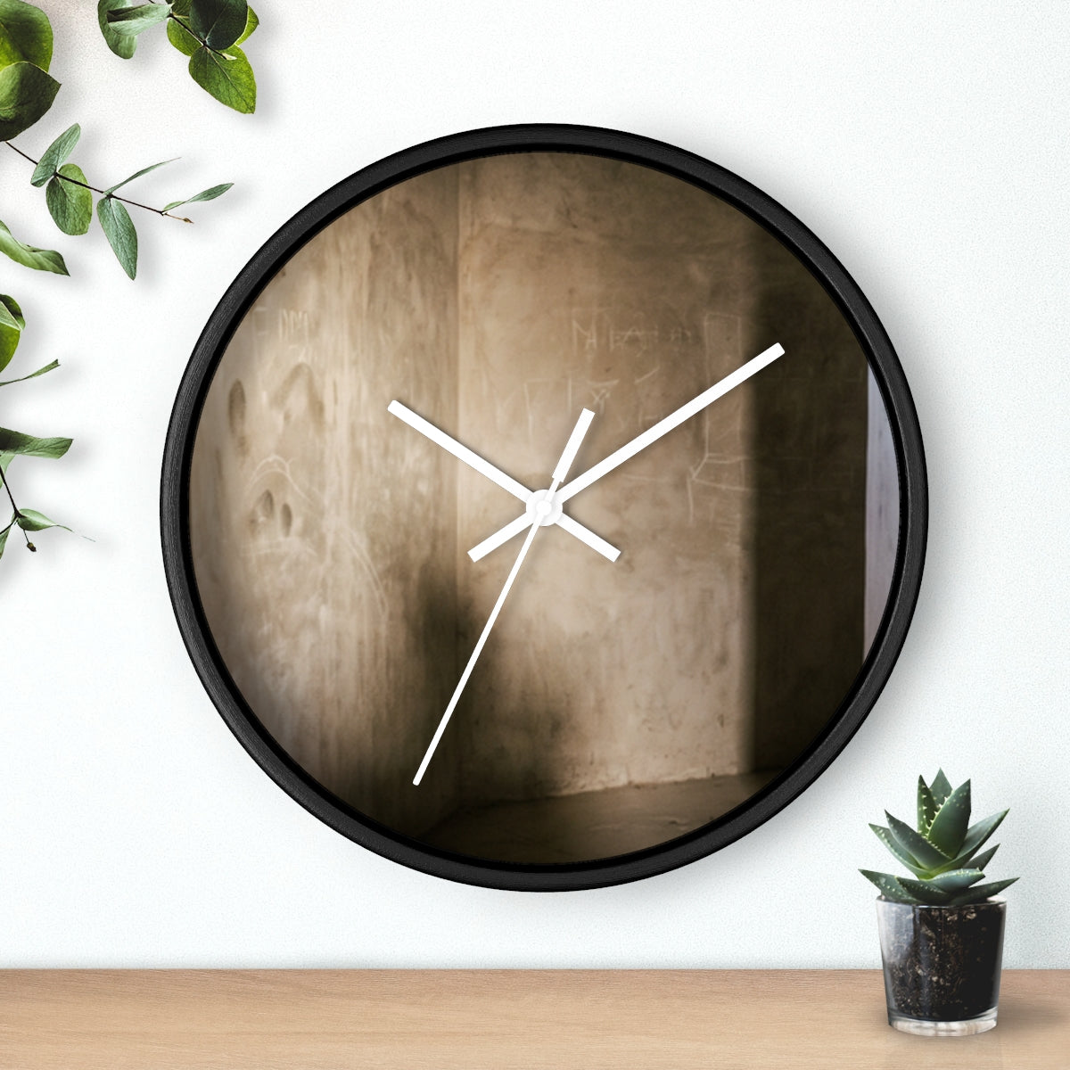 Wall Clock - Shadows of the Citadel moody architectural... |...