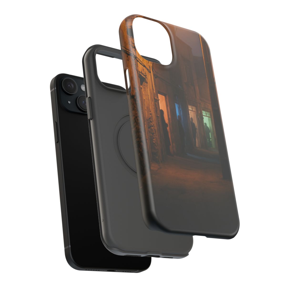Impact-Resistant Apple iPhone Cases - Shadows of the City | iPhone 17 Pro Max, 17 Pro, 17 Air & More