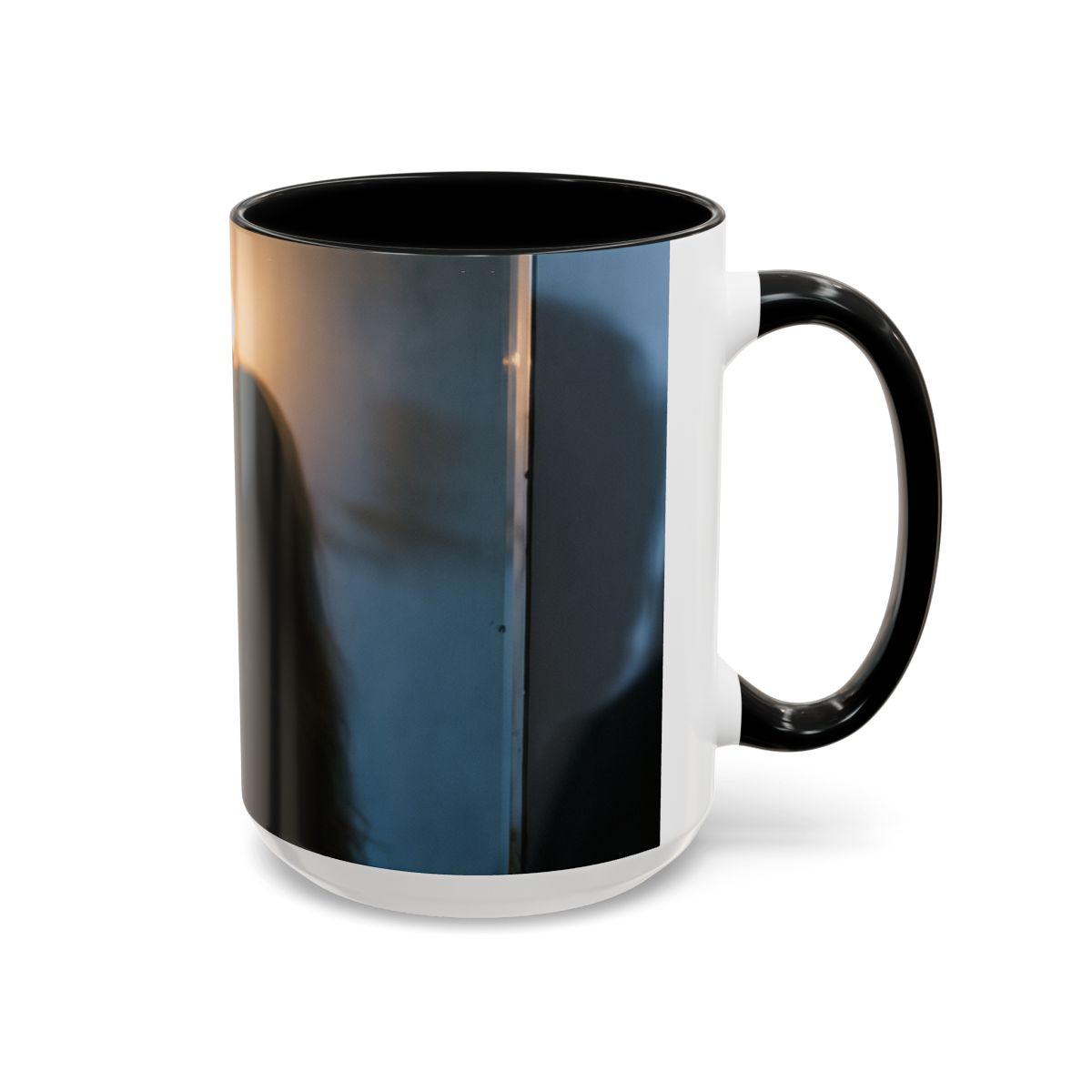 Midnight Shadow Accent Coffee Mug - Moody Aesthetic |...