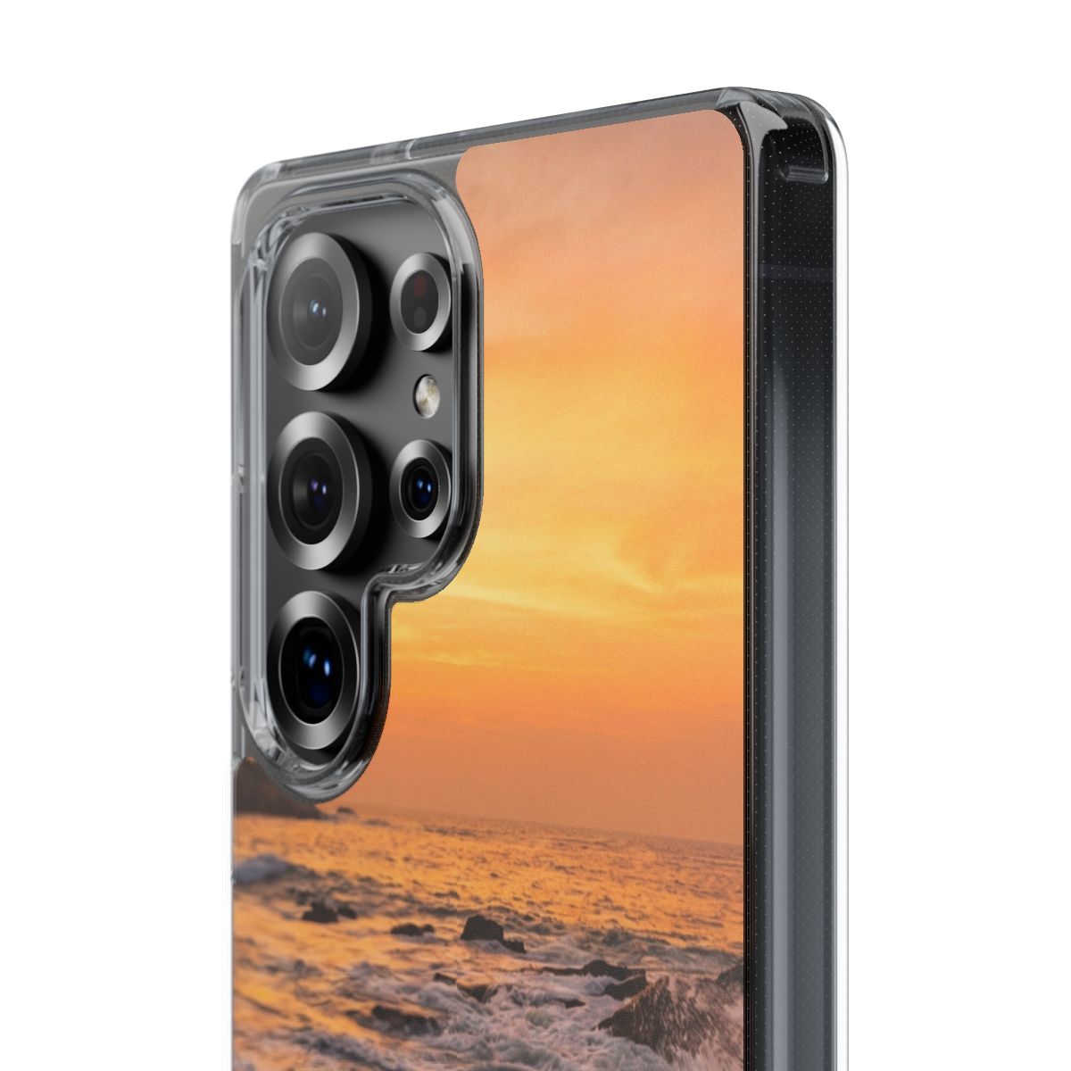 Clear Impact-Resistant Cases - Clear Phone Case - Sunset......