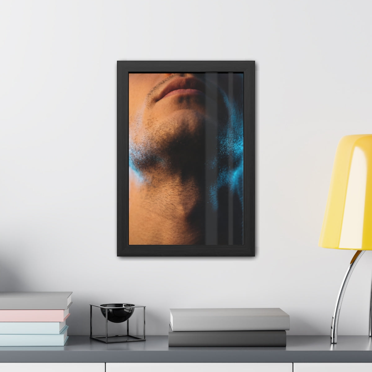 Framed Posters - Neon Shadows Cinematic Portrait Art (8×10...