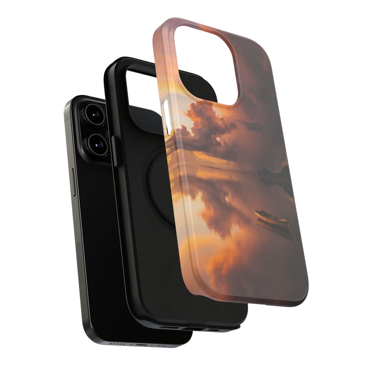 Impact-Resistant Apple iPhone Cases - Serene Tempest Sunset Lake | iPhone 17 Pro Max, 17 Pro, 17 Air & More