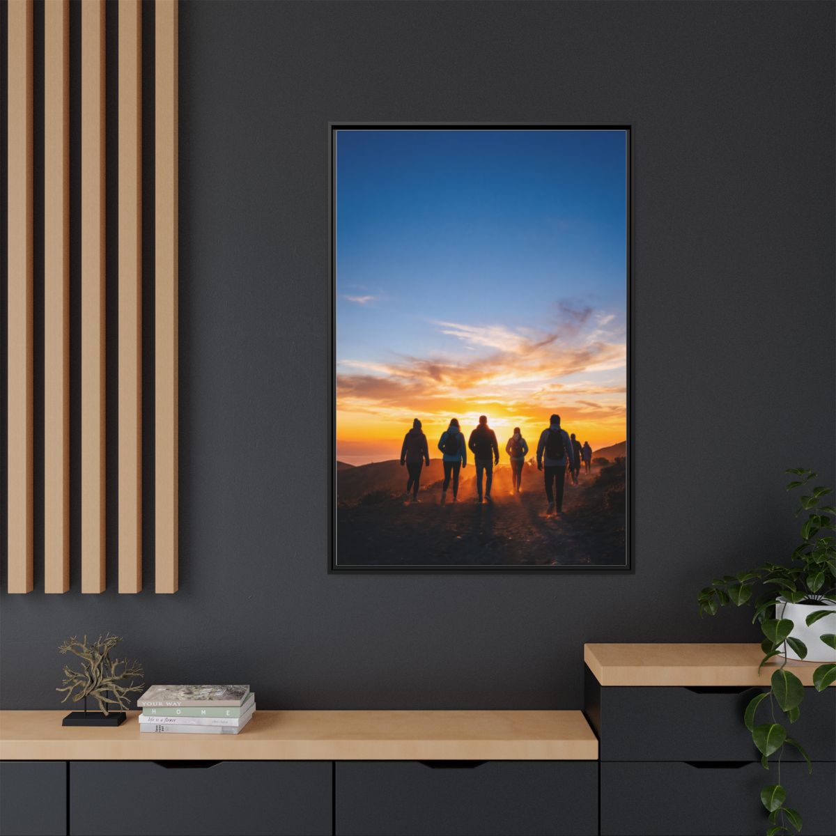 Matte Canvas, Framed - Epic Dawn Trek