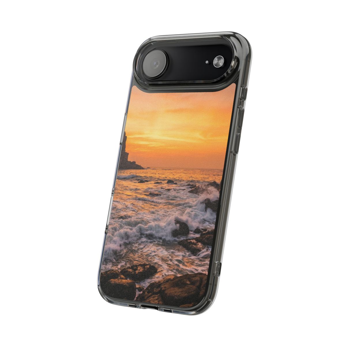 Clear Impact-Resistant Cases - Clear Phone Case - Golden...