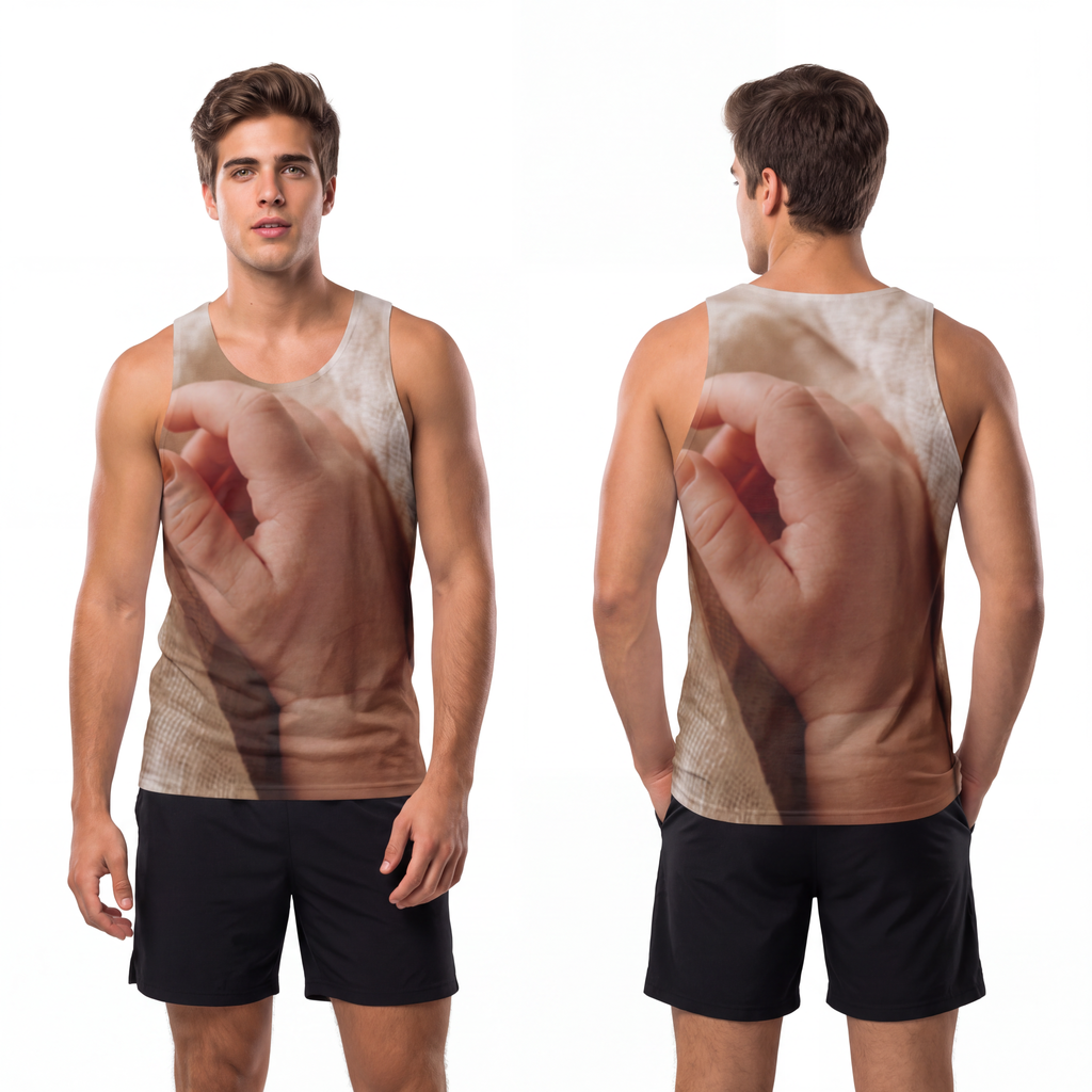 Men's Tank Top - Cozy Cream Style | Echovira Gallery