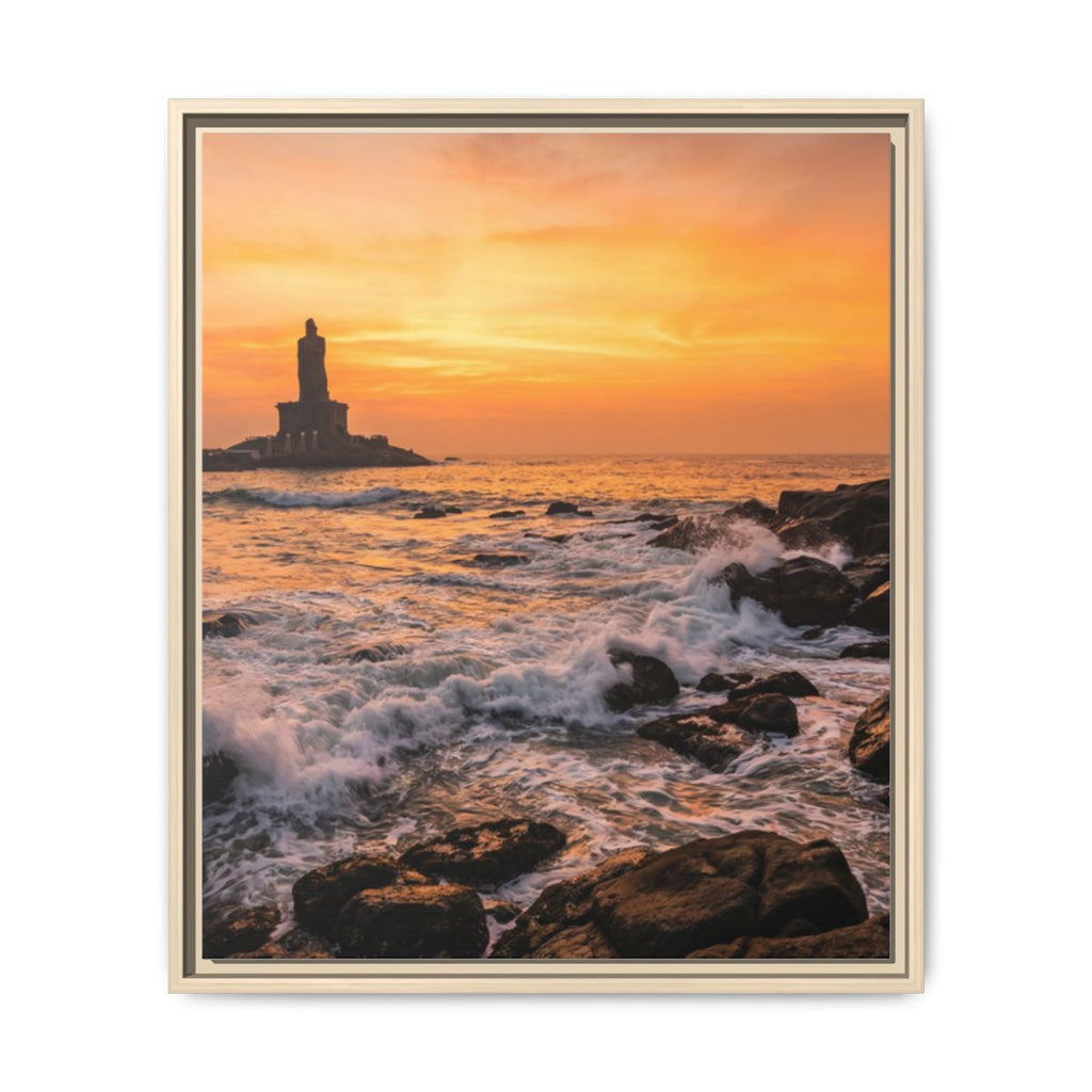 Framed Matte Canvas - Majestic Golden Coast
