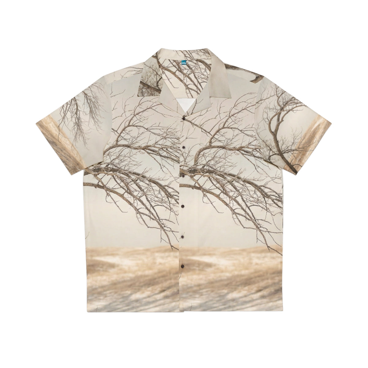 Men's Hawaiian Shirt - Winter Branch Solitude Landscape |...