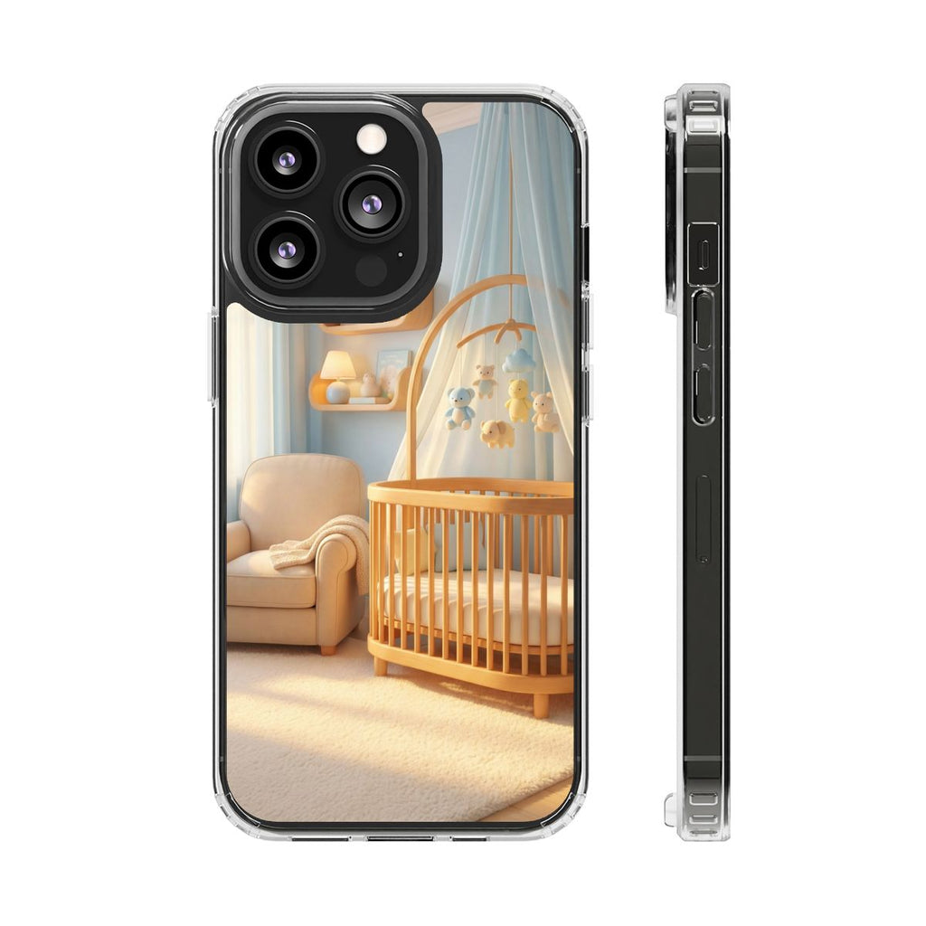 Clear Impact-Resistant Cases - Soft Blue Clear Phone Case...