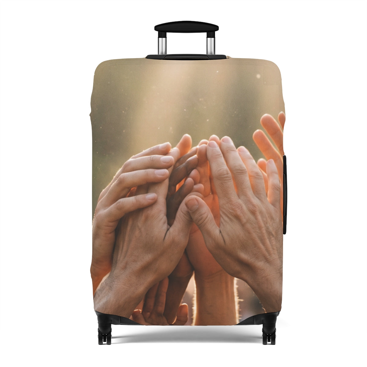 Luggage Cover - Golden Rays of Unity Wall Art | Echovira...