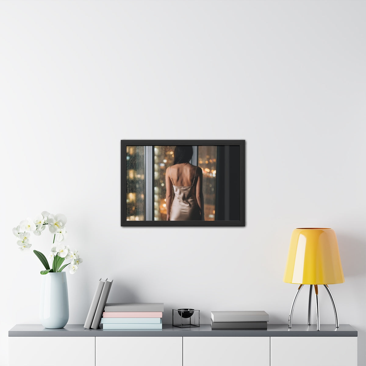 Framed Poster - Rainscape Silhouette — Landscape (10×8... |...