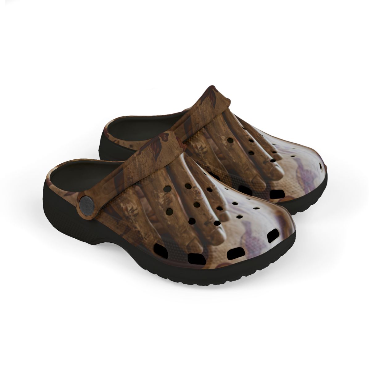 Kids' Clogs with Sacred Heart Folk Art