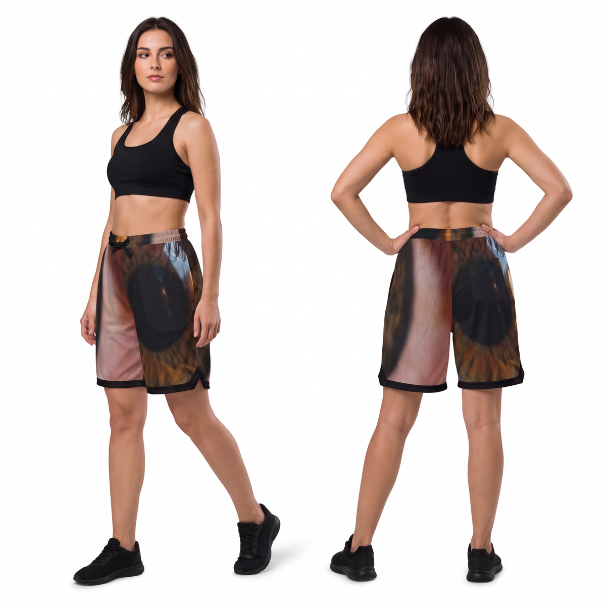 Basketball Rib Shorts - Amber Iris Reflection Fine Art Print...