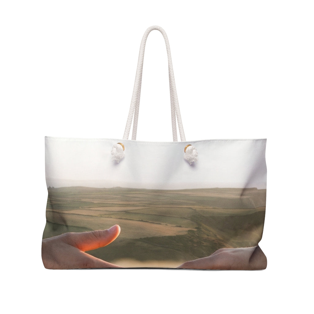 Weekender Bag - The Infinite Touch | Ethereal Coastal Art |...