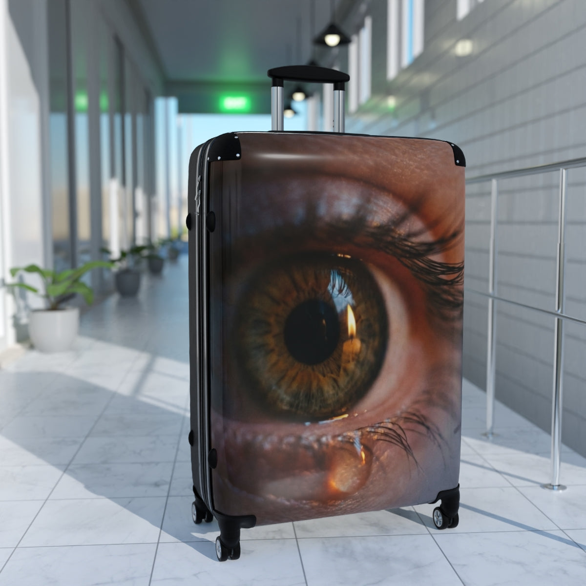 Suitcase - Cinematic Flame Reflection Eye | Echovira Gallery