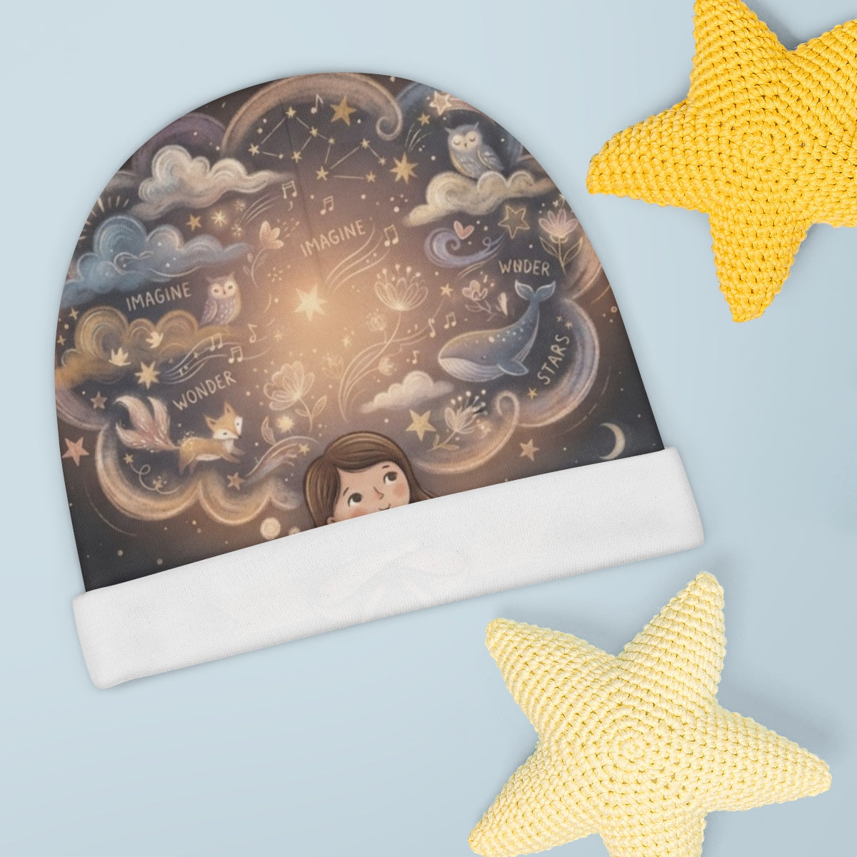 Baby Beanie - Starry Slumber | Echovira Gallery