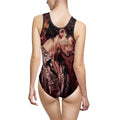 Crimson Portrait Women's One-Piece Swimsuit