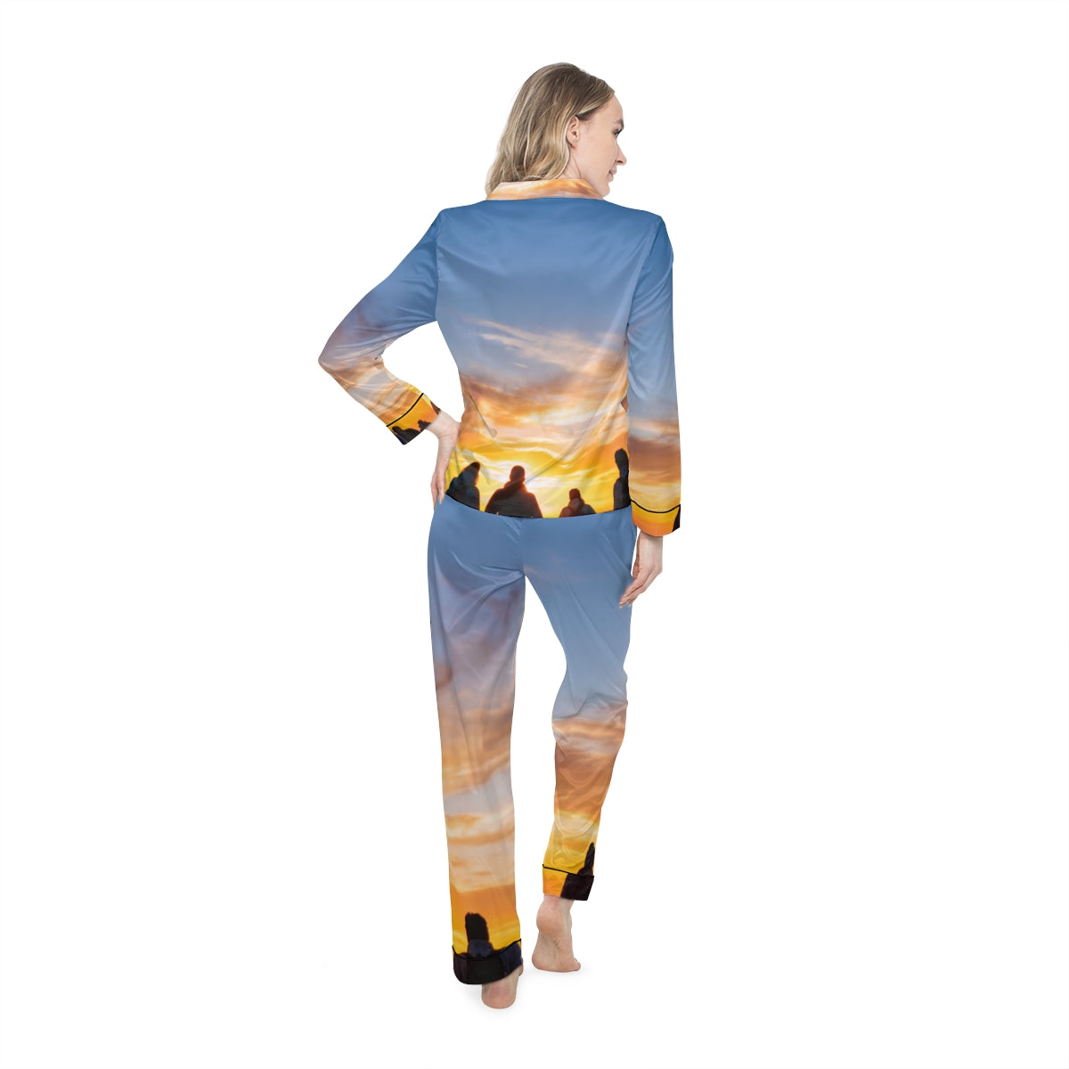 Women's Satin Pajamas - Epic Dawn Retreat