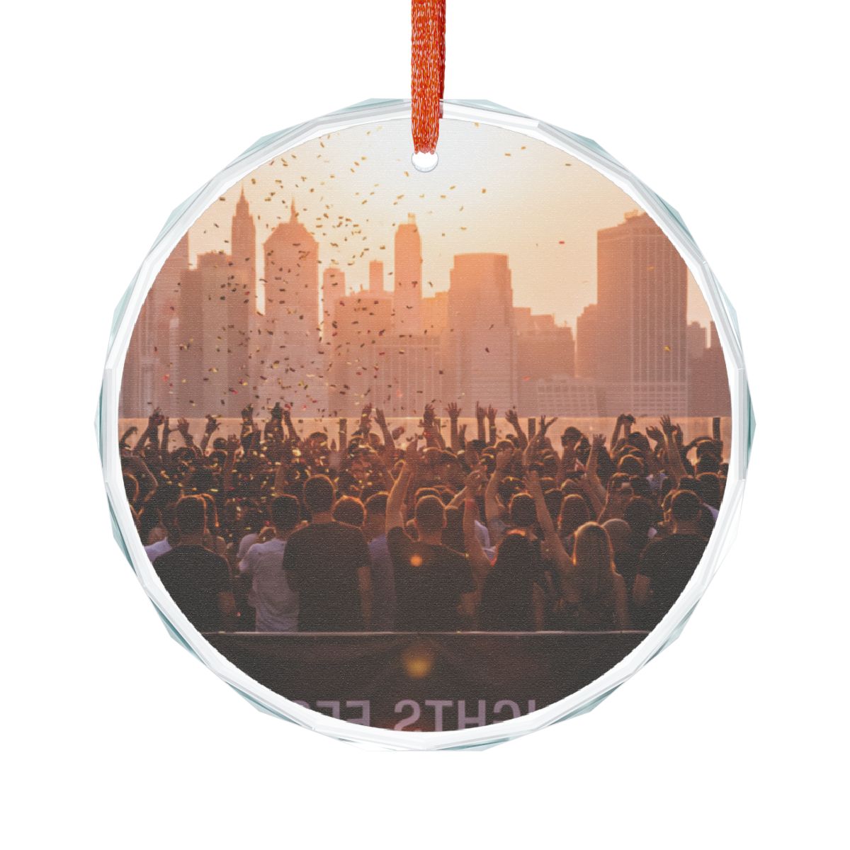 Crystal Glass Ornament - City Lights | Echovira Gallery