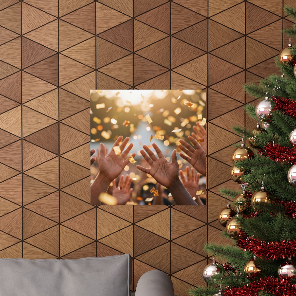 Matte Vertical Posters - Golden Festival Celebration Art......