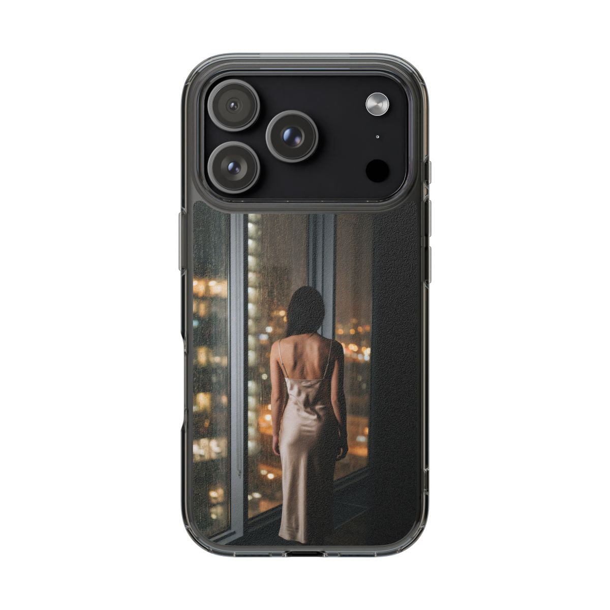 Clear Impact-Resistant Cases - Clear Phone Case - Rainy Mood...