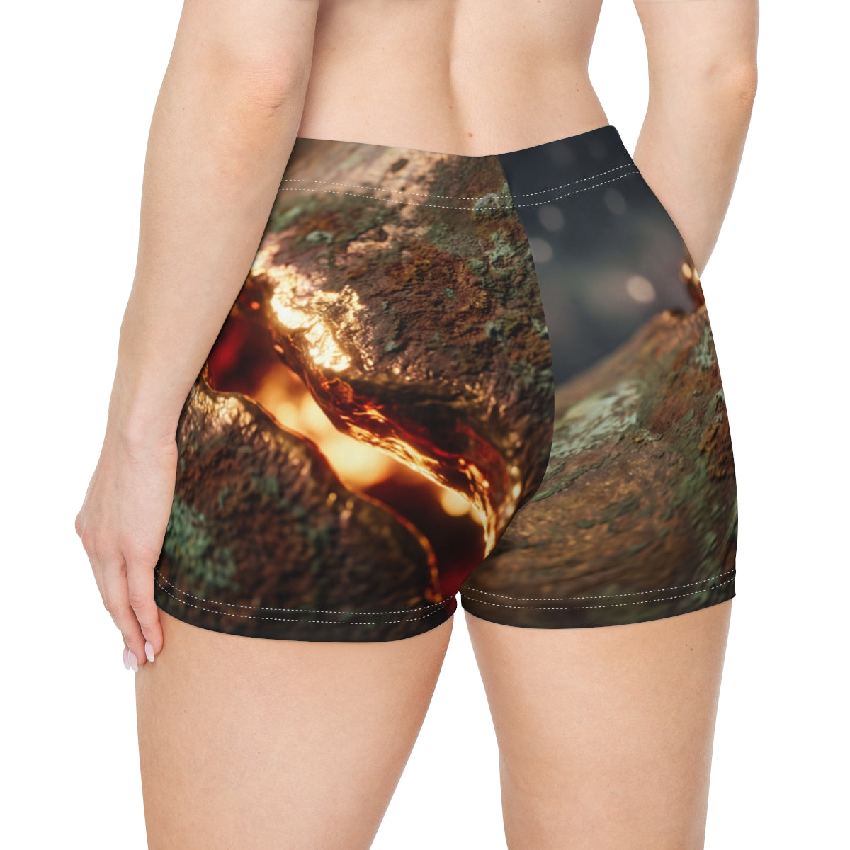 Women's Shorts - Molten Bronze Rift | Echovira Gallery