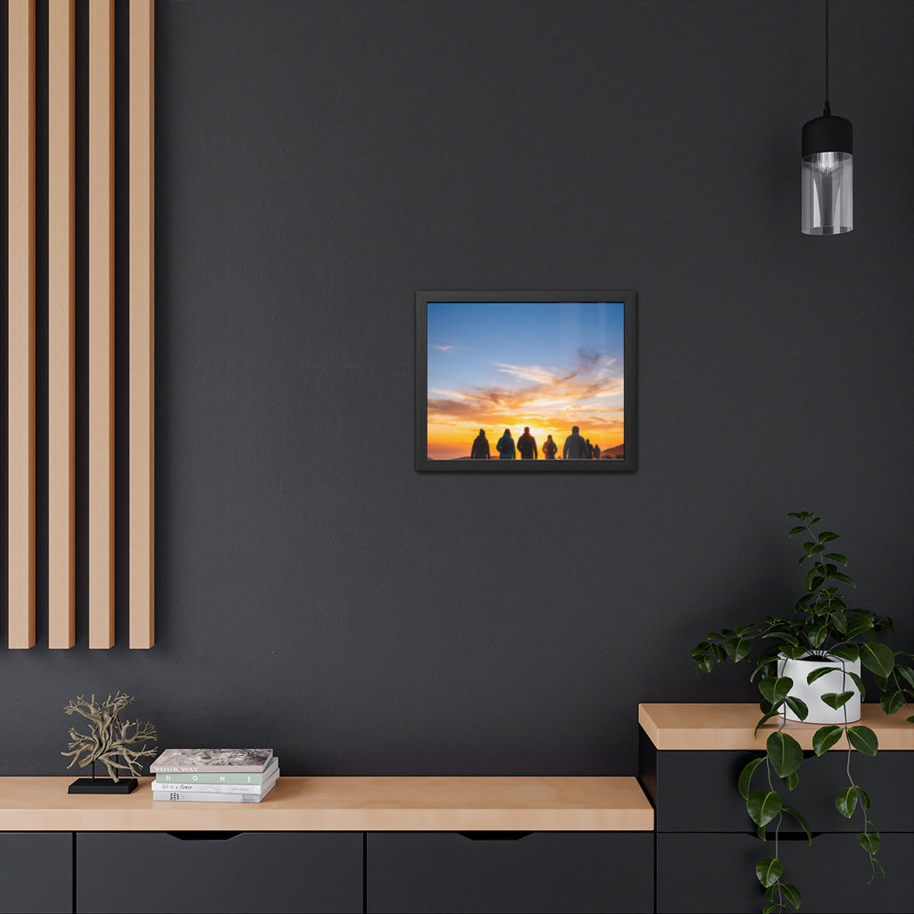 Framed Poster - Sunset Silhouette