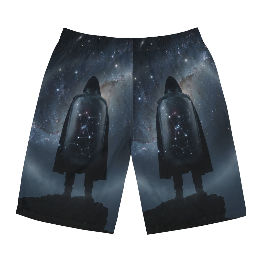 Men's Board Shorts with Orion Constellation Art