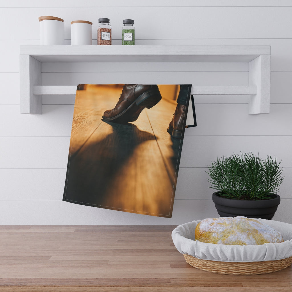Tea Towels - Nocturne Steps Kitchen | Echovira Gallery