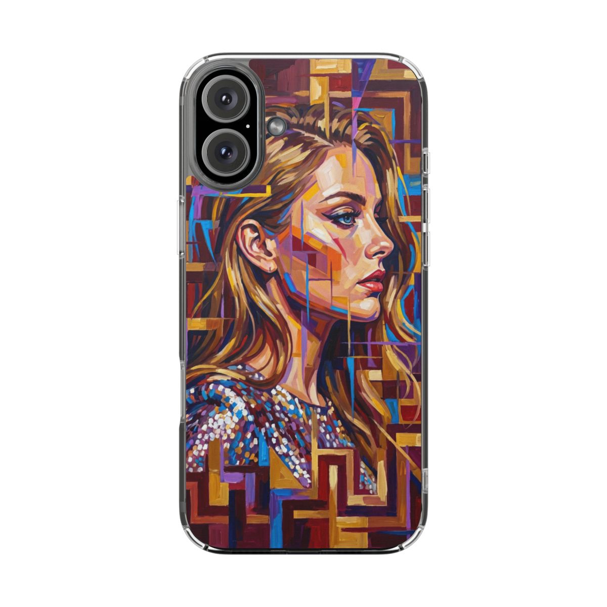Clear Impact-Resistant Case - Shattered Elegance | Echovira...