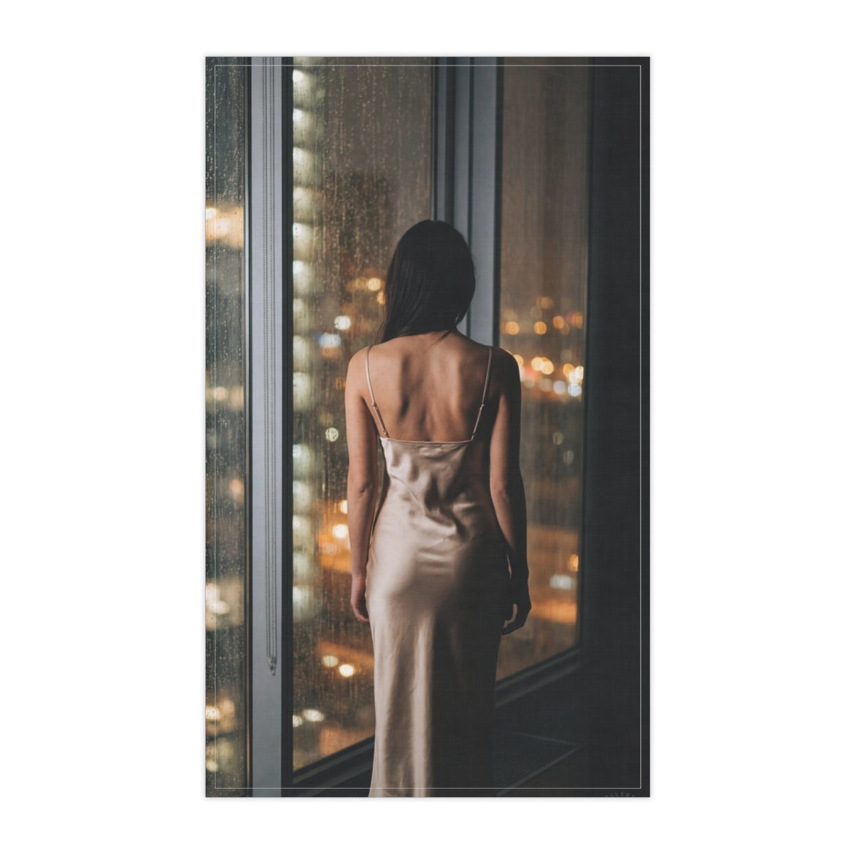 Tea Towels (Cotton, Poly) - Shimmering City | Echovira...