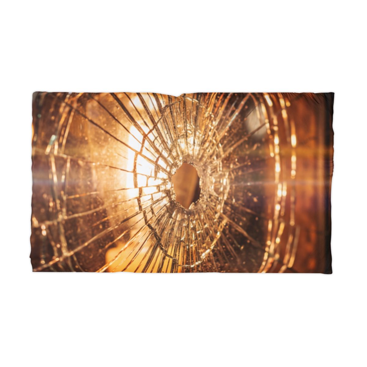 Microfiber Pillowcase - Golden Hour Shattered Glass... |...