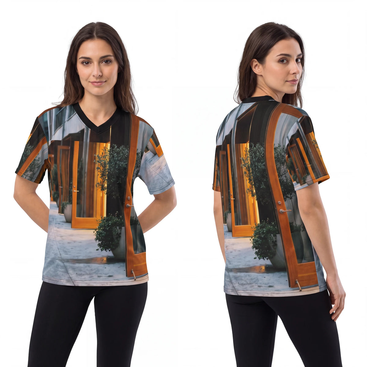 Unisex Football Jersey - Twilight Promenade | Echovira...