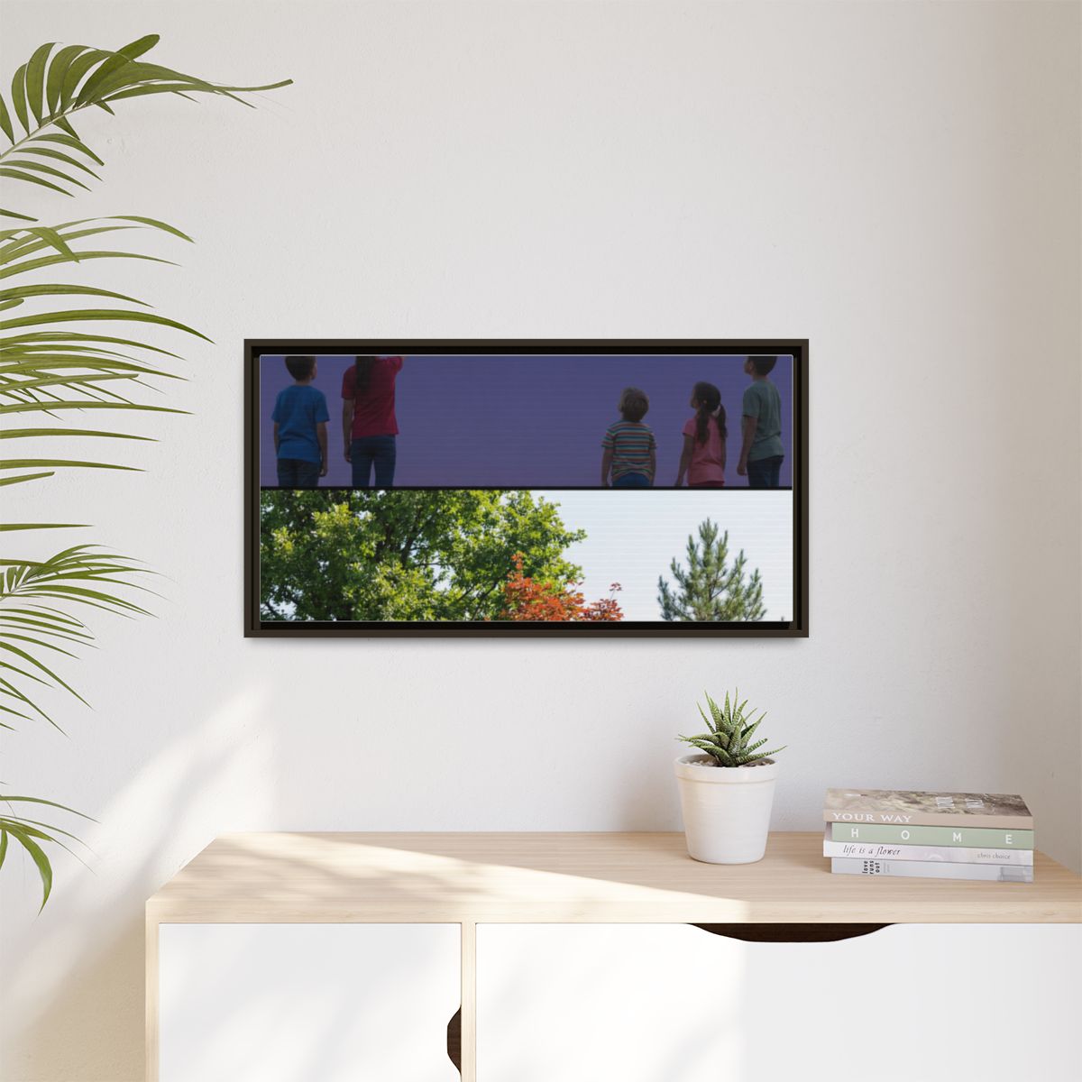 Framed Matte Canvas - Wilderness Gallery — Espresso / 1.25"