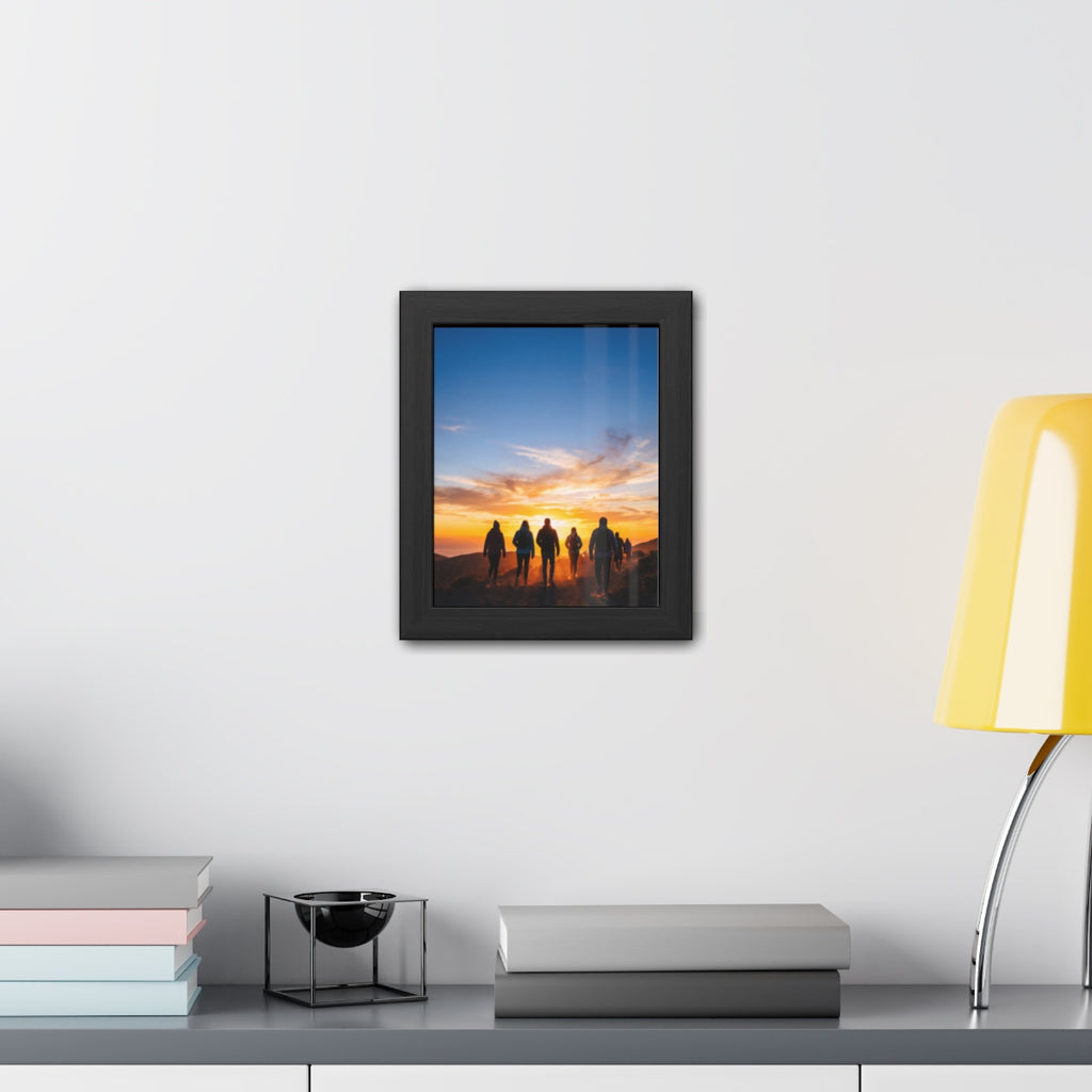Framed Poster - Sunset Silhouette